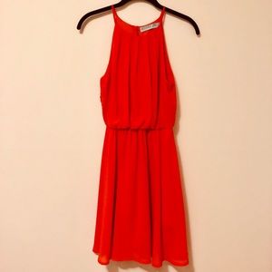 Francesca’s Orange Dress